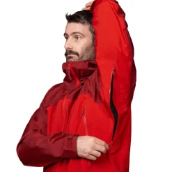 Waterproof Jackets-Mountain Equipment Mens Shigri Jacket - Chili Red-Merlot