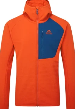 Fleece & Mid Layer-Mountain Equipment Mens Shroud Hooded Jacket - Cardinal-Admiral