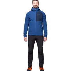 Fleece & Mid Layer-Mountain Equipment Mens Shroud Hooded Jacket - Cardinal-Admiral