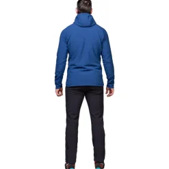 Fleece & Mid Layer-Mountain Equipment Mens Shroud Hooded Jacket - Cardinal-Admiral