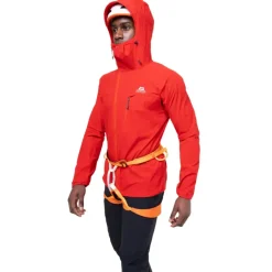 Softshell Jackets-Mountain Equipment Mens Squall Hooded Jacket - Cactus