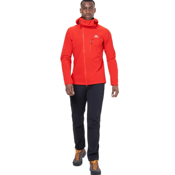 Softshell Jackets-Mountain Equipment Mens Squall Hooded Jacket - Cosmos