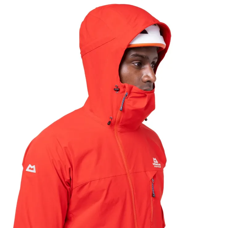 Softshell Jackets-Mountain Equipment Mens Squall Hooded Jacket - Cosmos
