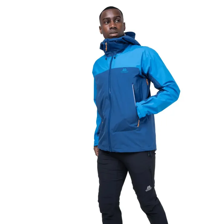 Waterproof Jackets-Mountain Equipment Mens Tacul Jacket - Cosmos-Admiral