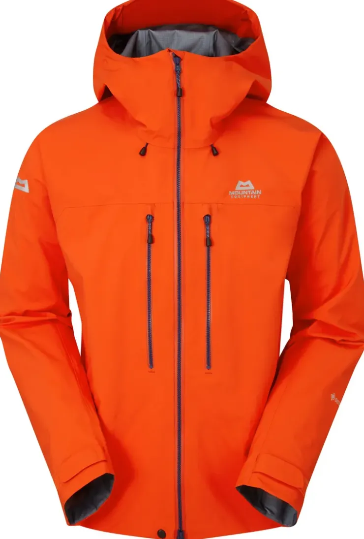 Waterproof Jackets-Mountain Equipment Mens Tupilak Jacket - Cardinal Orange