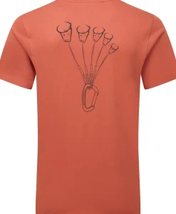 T-Shirts & Baselayers-Mountain Equipment Mens Yorik On Wire Tee - Etruscan Red