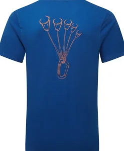 T-Shirts & Baselayers-Mountain Equipment Mens Yorik On Wire Tee - Admiral Blue