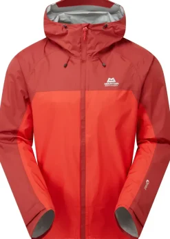 Waterproof Jackets-Mountain Equipment Mens Zeno Jacket - Chili Red-Merlot
