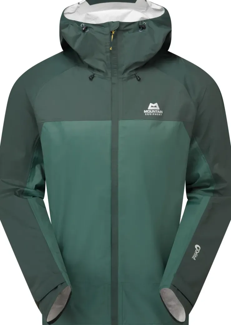 Waterproof Jackets-Mountain Equipment Mens Zeno Jacket - Fern-Pine