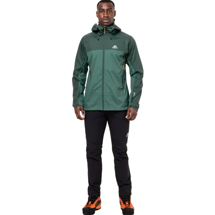 Waterproof Jackets-Mountain Equipment Mens Zeno Jacket - Fern-Pine