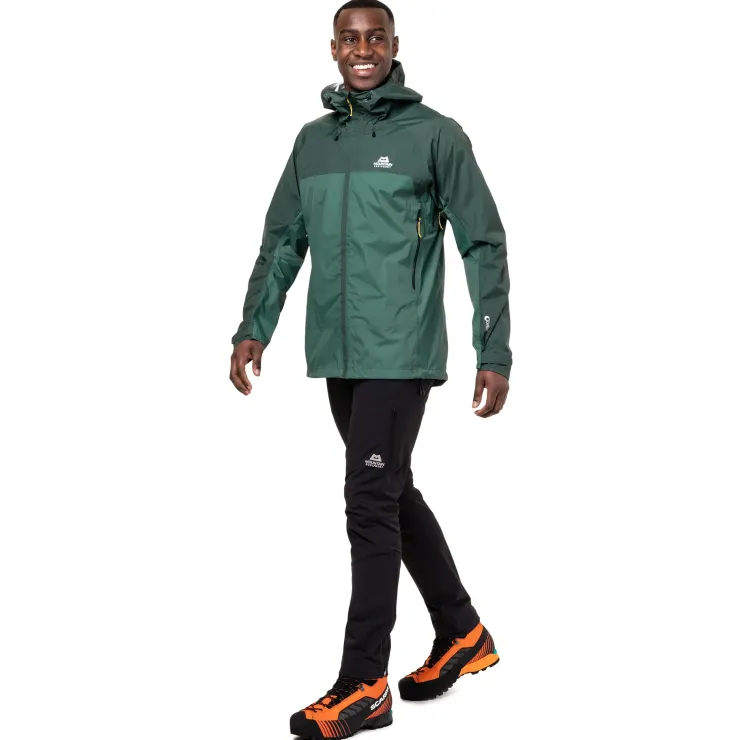 Waterproof Jackets-Mountain Equipment Mens Zeno Jacket - Fern-Pine