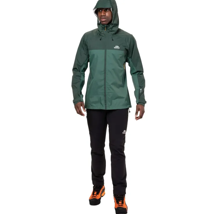 Waterproof Jackets-Mountain Equipment Mens Zeno Jacket - Fern-Pine