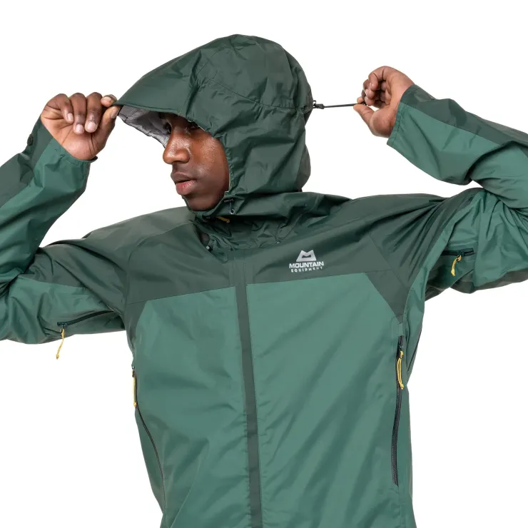 Waterproof Jackets-Mountain Equipment Mens Zeno Jacket - Fern-Pine