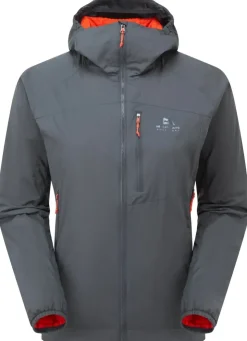 Softshell Jackets-Mountain Equipment Womens Aerotherm Jacket - Blue Nights