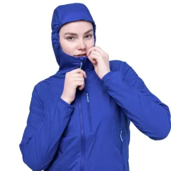 Softshell Jackets-Mountain Equipment Womens Aerotherm Jacket - Blue Nights