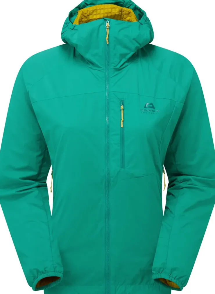 Softshell Jackets-Mountain Equipment Womens Aerotherm Jacket - Jade