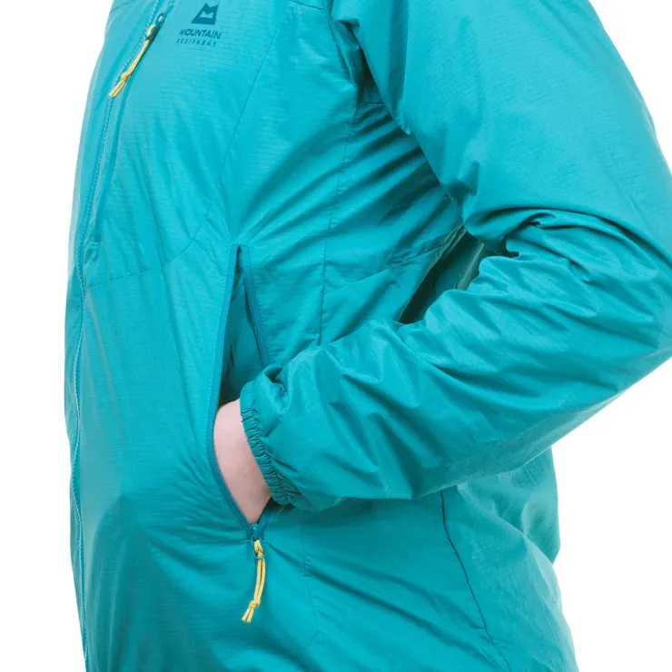 Softshell Jackets-Mountain Equipment Womens Aerotherm Jacket - Jade