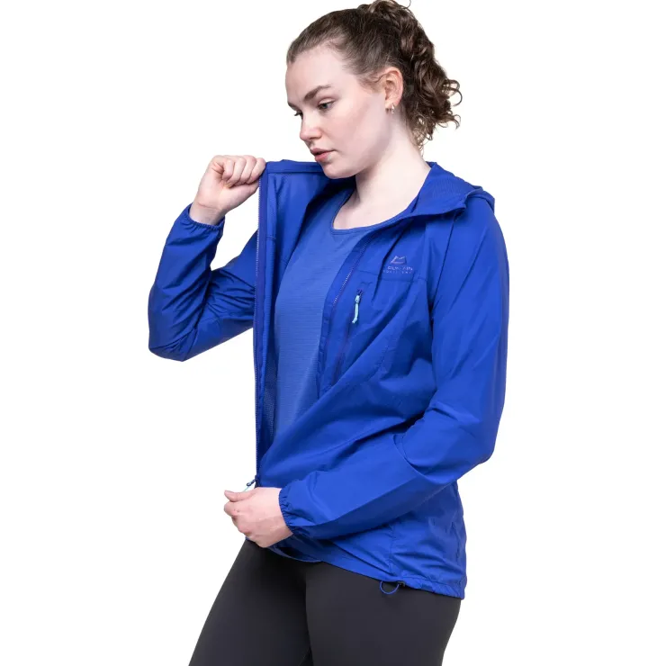 Softshell Jackets-Mountain Equipment Womens Aerofoil Hooded Jacket - Vivid Blue