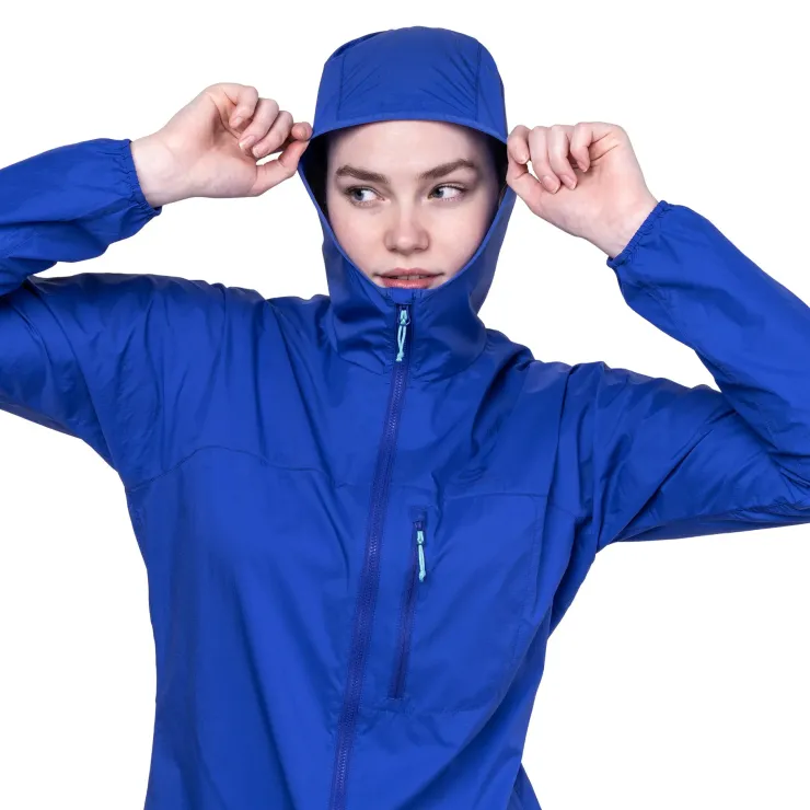 Softshell Jackets-Mountain Equipment Womens Aerofoil Hooded Jacket - Blue Nights