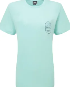 T-Shirts & Baselayers-Mountain Equipment Womens Alpenglow Tee - Tee Aqua