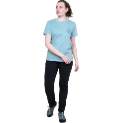 T-Shirts & Baselayers-Mountain Equipment Womens Alpenglow Tee - Tee Aqua