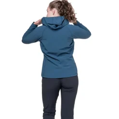 Softshell Jackets-Mountain Equipment Womens Arrow Hooded Jacket - Chili Red-Dusk