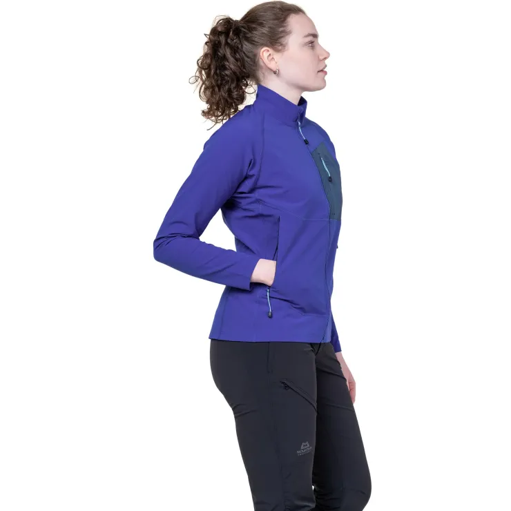 Softshell Jackets-Mountain Equipment Womens Arrow Jacket - Clematis-Dusk