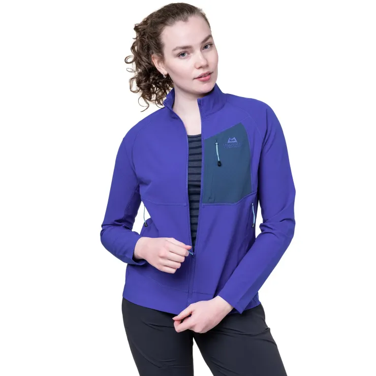 Softshell Jackets-Mountain Equipment Womens Arrow Jacket - Clematis-Dusk