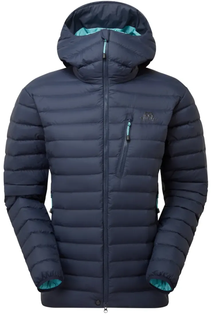 Insulated Jackets-Mountain Equipment Womens Earthrise Hooded Jacket - Cosmos