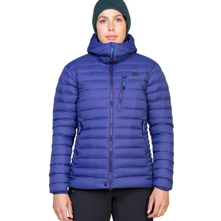 Insulated Jackets-Mountain Equipment Womens Earthrise Hooded Jacket - Cosmos