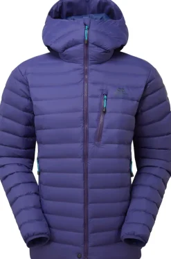 Insulated Jackets-Mountain Equipment Womens Earthrise Hooded Jacket - Amethyst