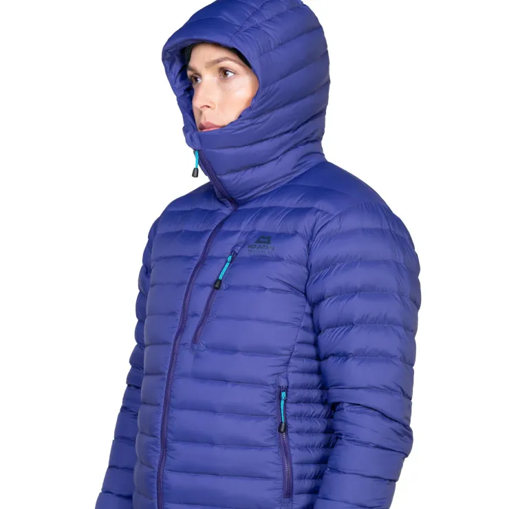 Insulated Jackets-Mountain Equipment Womens Earthrise Hooded Jacket - Amethyst