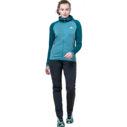 Fleece & Mid Layer-Mountain Equipment Womens Eclipse Hooded Jacket - Medieval Blue