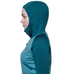 Fleece & Mid Layer-Mountain Equipment Womens Eclipse Hooded Jacket - Medieval Blue