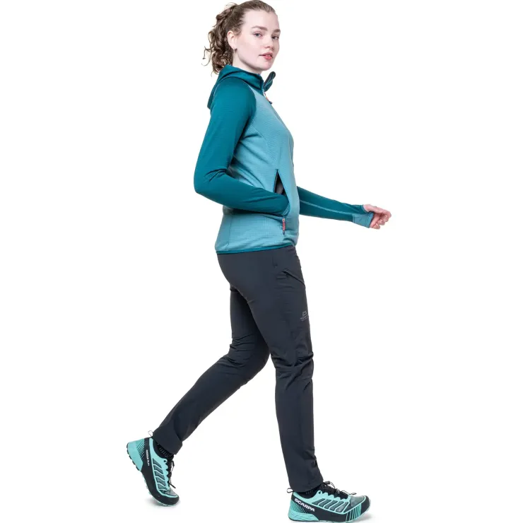 Fleece & Mid Layer-Mountain Equipment Womens Eclipse Hooded Jacket - Topaz-Medieval