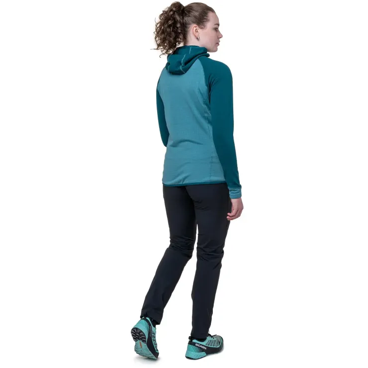 Fleece & Mid Layer-Mountain Equipment Womens Eclipse Hooded Jacket - Topaz-Medieval