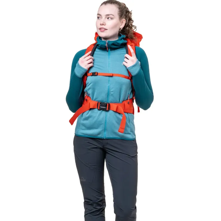 Fleece & Mid Layer-Mountain Equipment Womens Eclipse Hooded Jacket - Topaz-Medieval