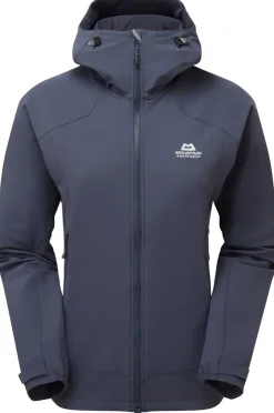 Softshell Jackets-Mountain Equipment Womens Frontier Hooded Jacket - Cosmos
