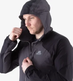 Softshell Jackets-Mountain Equipment Womens Frontier Hooded Jacket - Black