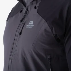 Softshell Jackets-Mountain Equipment Womens Frontier Hooded Jacket - Black