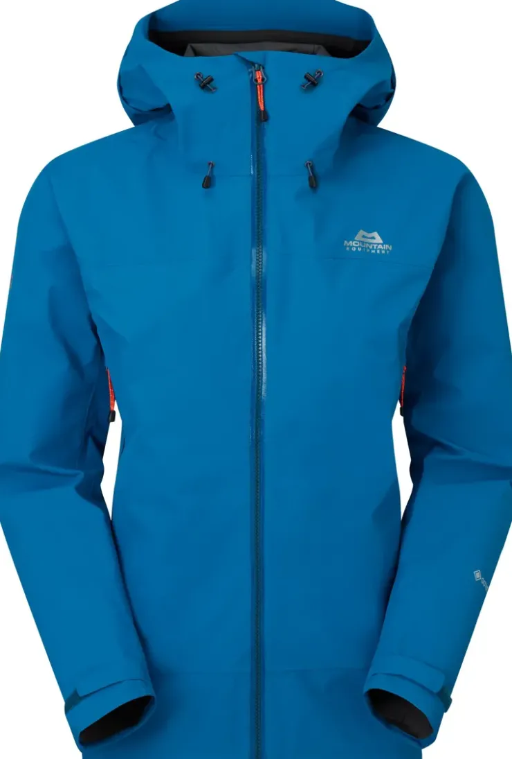 Waterproof Jackets-Mountain Equipment Womens Garwhal Jacket - Mykonos Blue