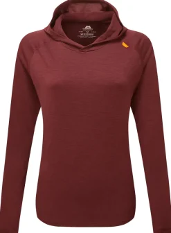 T-Shirts & Baselayers-Mountain Equipment Womens Glace Hooded Top - Raisin