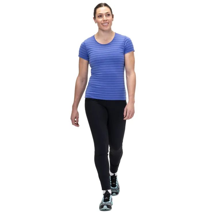 T-Shirts & Baselayers-Mountain Equipment Womens Groundup Stripe Tee - Vivid Stripe