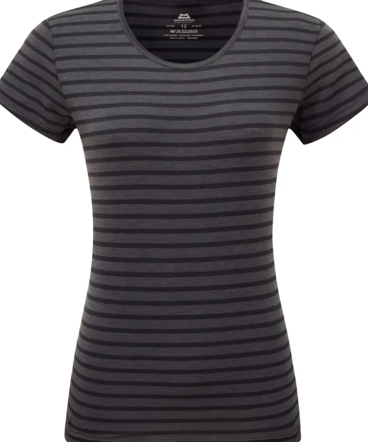 T-Shirts & Baselayers-Mountain Equipment Womens Groundup Stripe Tee - Cosmos Stripe