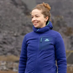 Fleece & Mid Layer-Mountain Equipment Womens Lumiko Hooded Jacket - Lichen Green-Deep Teal
