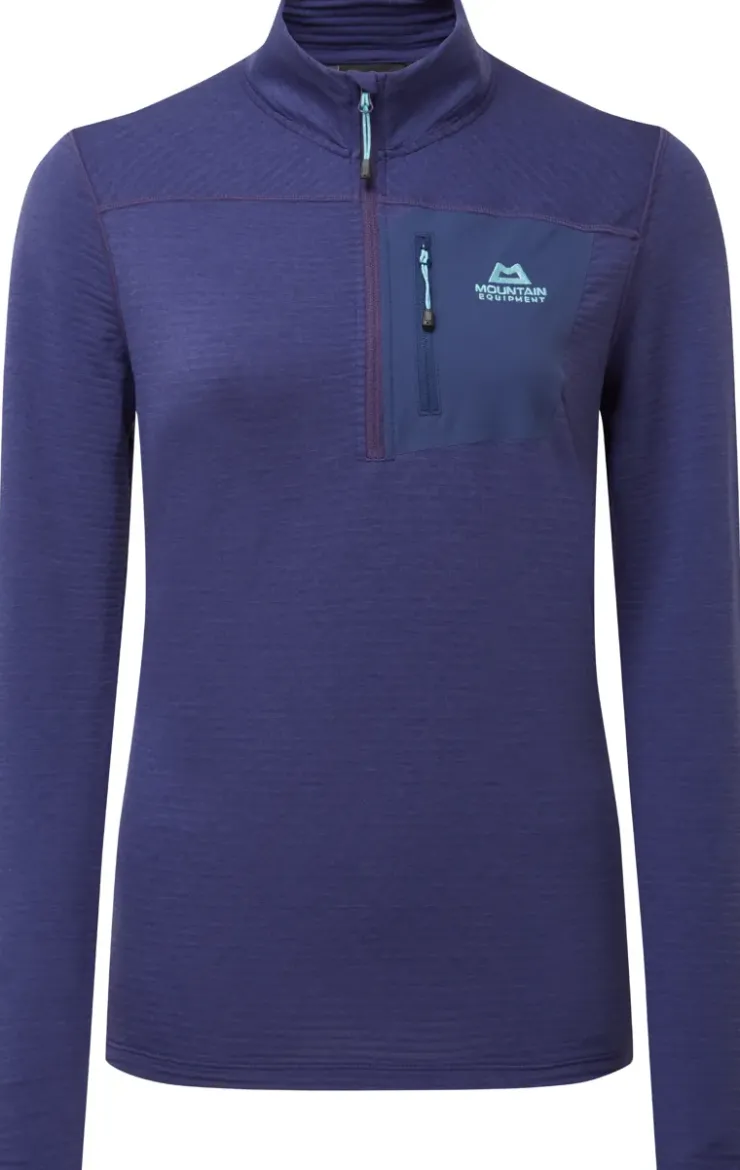 Fleece & Mid Layer-Mountain Equipment Womens Lumiko Zip T - Amethyst-Medieval