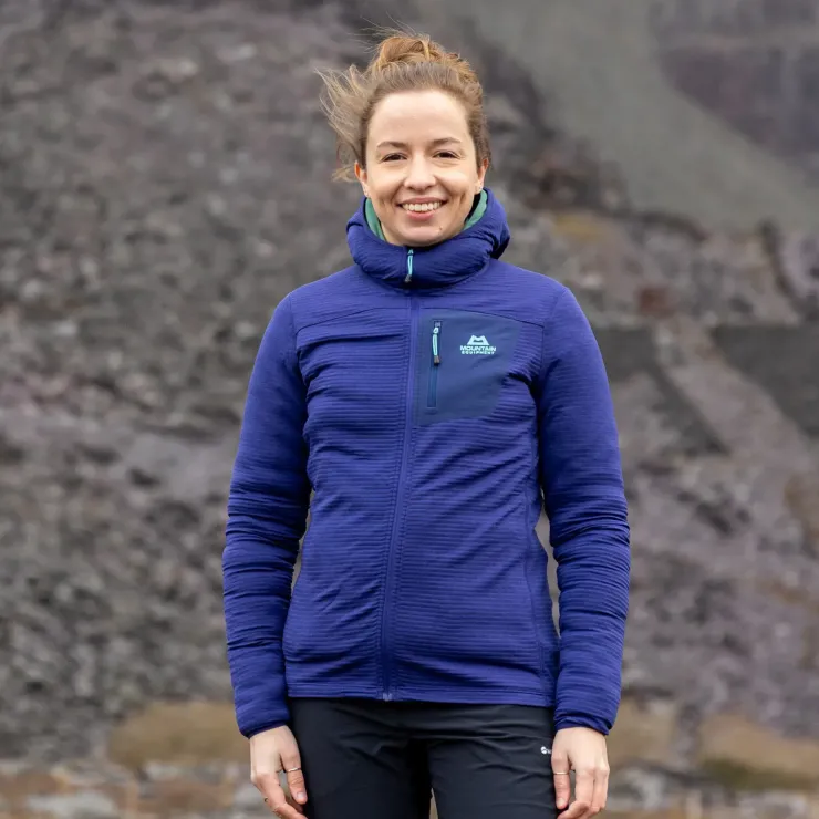 Fleece & Mid Layer-Mountain Equipment Womens Lumiko Hooded Jacket - Rhubarb-Capsicum