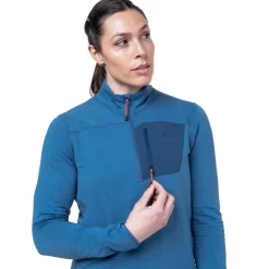 Fleece & Mid Layer-Mountain Equipment Womens Lumiko Zip T - Hibiscus-Tibetan