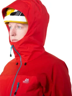 Waterproof Jackets-Mountain Equipment Womens Manaslu Jacket - Imperial Red-Crimson