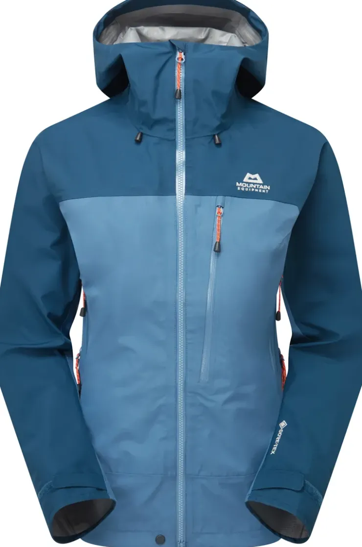 Waterproof Jackets-Mountain Equipment Womens Makalu Jacket - Stellar-Majolica